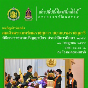  ประกาศ.....นักศึกษาที่เข้ารับพระราชทานปริญญาบัตรประจำปีการศึกษา 2555