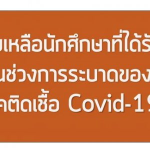  มาตรการช่วยเหลือนักศึกษาที่ได้รับผลกระทบในช่วงการระบาดของโรคติดเชื้อ COVID-19