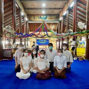  วิทยาลัยนาฏศิลปสุโขทัยเข้าร่วมโครงการเข้าวัดปฏิบัติธรรมวันธรรมสวนะ ประจำปี 2565 นำโดยรองผู้อำนวยการวิทยาลัย ฝ่ายนโยบายและแผน