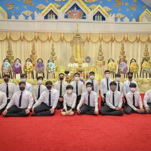  คณะศิลปนาฏดุริยางค์ สถาบันบัณฑิตพัฒนศิลป์  บรรเลงวงปี่พาทย์มอญในงานพิธีบำเพ็ญกุศลออกพระเมรุ พระราชทานเพลิงศพ สมเด็จพระญาณวชิรโนดม (วิริยัง สิรินฺธโร)