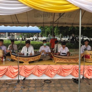  วิทยาลัยนาฏศิลปสุโขทัย บรรเลงวงปี่พาทย์ เนื่องในพิธีไหว้ครูช่าง