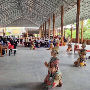  วิทยาลัยนาฏศิลปลพบุรี แสดงโขน เรื่อง รามเกียรติ์ ตอน นารายณ์ปราบนนทุก ร่วมแสดงในพิธีประชุมเพลิงศพ