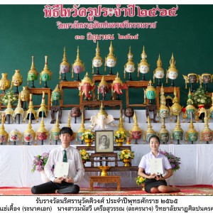  วิทยาลัยนาฏศิลปนครศรีธรรมราช ขอแสดงความชื่นชมและยินดีกับนักศึกษา ที่ได้รับการคัดเลือกให้รับรางวัลนริศรานุวัดติวงศ์ ประจำปีพุทธศักราช 2565