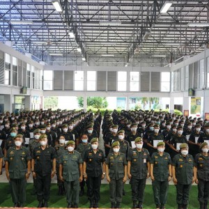  วิทยาลัยนาฏศิลปกาฬสินธุ์  นำนักศึกษาวิชาทหารชั้นปีที่ 2 เข้าทำการฝึกหลักสูตร "นักเรียนบังคับบัญชา ประจำปีการศึกษา 2565"