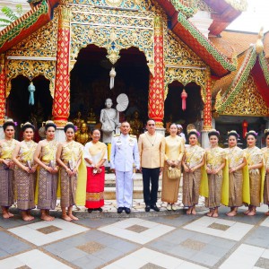  วิทยาลัยนาฎศิลปเชียงใหม่ ร่วมงานพิธีเจริญพระพุทธมนต์วัคคหายุสมธัมม์ถวายพระพรชัยมงคล เฉลิมพระเกียรติพระบาทสมเด็จพระวชิรเกล้าเจ้าอยู่หัว ในโอกาสวันเฉลิมพระชนมพรรษา