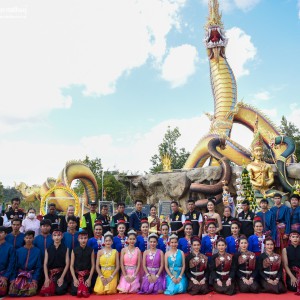  วิทยาลัยนาฏศิลปกาฬสินธุ์ ร่วมงานแสดงพิธีบวงสรวง องค์ปู่ท้าววิรูปักโขนาคราช