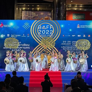  สถาบันบัณฑิตพัฒนศิลป์ ทำการเผยแพร่ศิลปวัฒนธรรมในงานเทศกาลภาพยนตร์อาเซียนแห่งกรุงเทพมหานคร ปี 2565