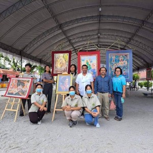  วิทยาลัยช่างศิลปนครศรีธรรมราช สาธิตเขียนภาพพระบฏฯ มรดกศิลปอันสำคัญของจังหวัดนครศรีธรรมราช