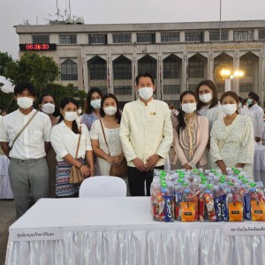  สถาบันบัณฑิตพัฒนศิลป์ร่วมกิจกรรมทำบุญตักบาตร  เนื่องในวันมาฆบูชา พุทธศักราช 2566