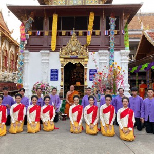  วิทยาลัยนาฎศิลปเชียงใหม่ จัดการเผยแพร่ศิลปวัฒนธรรมด้านนาฏดุริยางคศิลป์ ในงานฉลอง (ปอยหลวง) หอพระไตรปิฎก
