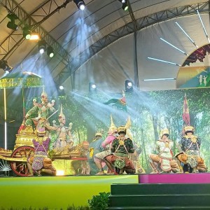  วิทยาลัยนาฏศิลปสุพรรณบุรี จัดการแสดงโขน เรื่อง รามเกียรติ์ ตอน พรหมพงศ์วงศ์อสุรา