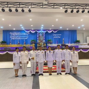  วิทยาลัยนาฏศิลปพัทลุง ร่วมพิธีถวายเครื่องราชสักการะ  วางพานพุ่มและพิธีจุดเทียนถวายพระพรชัยมงคล เนื่องในโอกาสวันเฉลิมพระชนมพรรษาสมเด็จพระนางเจ้าฯ พระบรมราชินี