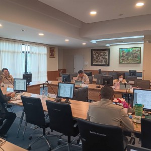  การประชุมคณะกรรมการประจำสำนักงานอธิการบดี สถาบันบัณฑิตพัฒนศิลป์ ครั้งที่ 5/2566