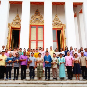  พิธีทำบุญตักบาตรเนื่องในวันครบรอบ 25 ปี วันสถาปนาสถาบันบัณฑิตพัฒนศิลป์ 