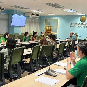  ประชุมอนุกรรมการฝ่ายปฏิคม พิธีพระราชทานปริญญาบัตร  ประจำปีการศึกษา 2564-2565