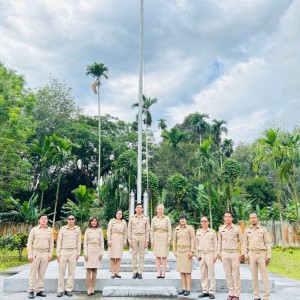  วิทยาลัยช่างศิลปนครศรีธรรมราช  จัดกิจกรรมเคารพรงชาติและร้องเพลงชาติไทย เนื่องในวันพระราชทานธงชาติไทย