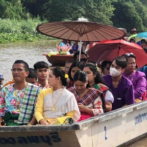  วิทยาลัยนาฏศิลปลพบุรี เผยแพร่ศิลปวัฒนธรรม เนื่องในกิจกรรมสืบสานประเพณี  ลอยผ้าป่าทางเรือของชาวมอญบางขันหมาก ประจำปี 2566