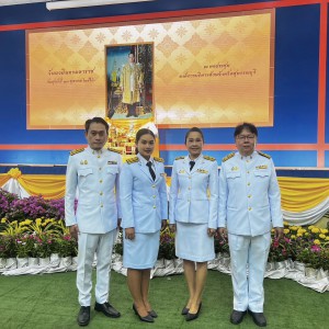  วิทยาลัยนาฏศิลปสุพรรณบุรี ร่วมพิธีทำบุญตักบาตรและวางพวงมาลา เนื่องในวันนวมินทรมหาราช ประจำปี 2566