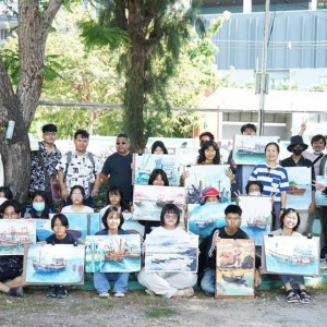  วิทยาลัยช่างศิลป เข้าร่วมงานประกวดวาดภาพสดเกาะลอย ศรีราชา ครั้งที่ 22