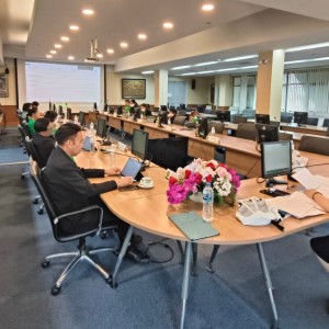  ประชุมคณะกรรมการประจำสำนักงานอธิการบดี สถาบันบัณฑิตพัฒนศิลป์ ครั้งที่ 8/2566