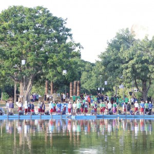  วิทยาลัยนาฏศิลปสุโขทัย ดำเนินการฝึกซ้อม การเเสดง ตำนานท้าวศรีจุฬาลักษณ์ บริเวณวัดสระศรี  อุทยานประวัติศาสตร์สุโขทัย