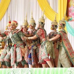  คณะศิลปศึกษา  จัดการแสดงโขน เรื่อง รามเกียรติ์  ชุดนารายณ์ปราบนนทก เนื่องในงานทอดกฐินสามัคคี ประจำปี 2566