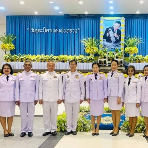  วิทยาลัยนาฏศิลปพัทลุง เข้าร่วมพิธีถวายราชสักการะพานพุ่มดอกไม้สดเนื่องใน "วันพระบิดาแห่งฝนหลวง" ประจำปี 2566
