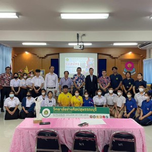  วิทยาลัยช่างศิลปสุพรรณบุรี เข้าจัดกิจกรรมให้ความรู้ทางศิลปะแก่นักเรียนชั้นมัธยมศึกษาปีที่ 1-6 โรงเรียนโพธิ์ทอง "จินดามณี"