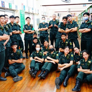  นักศึกษาวิชาทหารวิทยาลัยนาฏศิลปจันทบุรี จัดกิจกรรม รด.รักษ์โลก เพื่อปลูกจิตสำนึกให้เป็นผู้มีจิตสาธารณะ