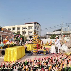  วิทยาลัยช่างศิลปสุพรรณบุรี เข้าร่วมพิธีบวงสรวงถวายราชสักการะ  สมเด็จพระนเรศวรมหาราช ประจำปี 2567