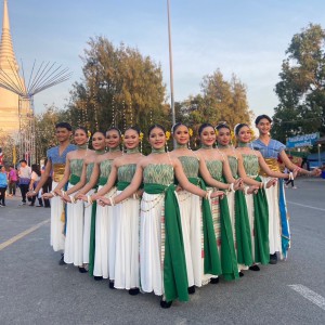  วิทยาลัยนาฏศิลปสุพรรณบุรี จัดการแสดงในพิธีเปิดงานอนุสรณ์ดอนเจดีย์ ณ พระบรมราชานุสรณ์ดอนเจดีย์  จังหวัดสุพรรณบุรี