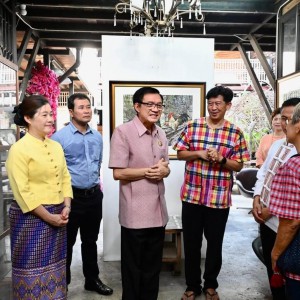  วิทยาลัยช่างศิลป ต้อนรับ นายโกวิท ผกามาศ อธิบดีกรม ประธานในพิธีเปิด "ตลาดบกสืบสานวัฒนธรรมไทย ประจำปีงบประมาณ พ.ศ. 2566"