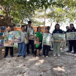  วิทยาลัยช่างศิลป นครศรีธรรมราช นำนักเรียนเขียนรูปทิวทัศน์นอกสถานที่ ณ บ้านในถุง อ.ท่าศาลา จ.นครศรีธรรมราช