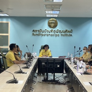 สถาบันบัณฑิตพัฒนศิลป์ ประชุมเตรียมความพร้อมต้อนรับคณะกรรมาธิการการศาสนา คุณธรรม จริยธรรม ศิลปะและวัฒนธรรม วุฒิสภา และคณะอนุกรรมาธิการด้านศิลปะและวัฒนธรรม