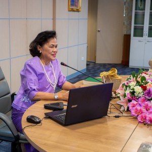  ดร.นิภา โสภาสัมฤทธิ์ อธิการบดี สรุปผลงานตั้งแต่เข้ารับตำแหน่งอธิการบดีจนถึงปัจจุบัน ให้ผู้เชี่ยวชาญของสถาบันบัณฑิตพัฒนศิลป์