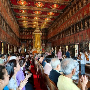  สถาบันบัณฑิตพัฒนศิลป์ ร่วมงานพิธีบำเพ็ญกุศลและพิธีมอบเกียรติบัตรและเข็มที่ระลึกให้แก่ข้าราชการพลเรือนดีเด่นและผู้ปฏิบัติงานดีเด่นในสังกัดกรมศิลปากร เนื่องในโอกาสครบรอบ ๑๑๔ ปี แห่งการสถาปนากรมศิลปากร