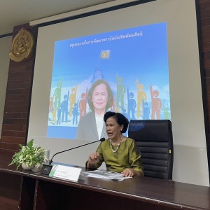 ดร.นิภา โสภาสัมฤทธิ์ อธิการบดี ตรวจเยี่ยมการเรียนการสอน วิทยาลัยช่างศิลปสุพรรณบุรี