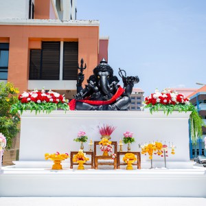 สถาบันบัณฑิตพัฒนศิลป์ จัดพิธีชะลอองค์พระพิฆเนศ เพื่อสร้างอาคารนิทรรศวิศิษฏ์ศิลป์ สถาบันบัณฑิตพัฒนศิลป์