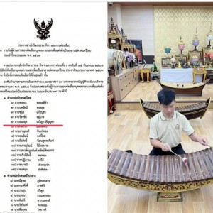  คณะศิลปนาฏดุริยางค์ ขอแสดงความยินดีกับ ”กิต ธนกฤต“ ได้รับคัดเลือกเป็นอาสาสมัครดนตรีไทย สำนักวัฒนธรรมกีฬาและการท่องเที่ยว กรุงเทพมหานคร